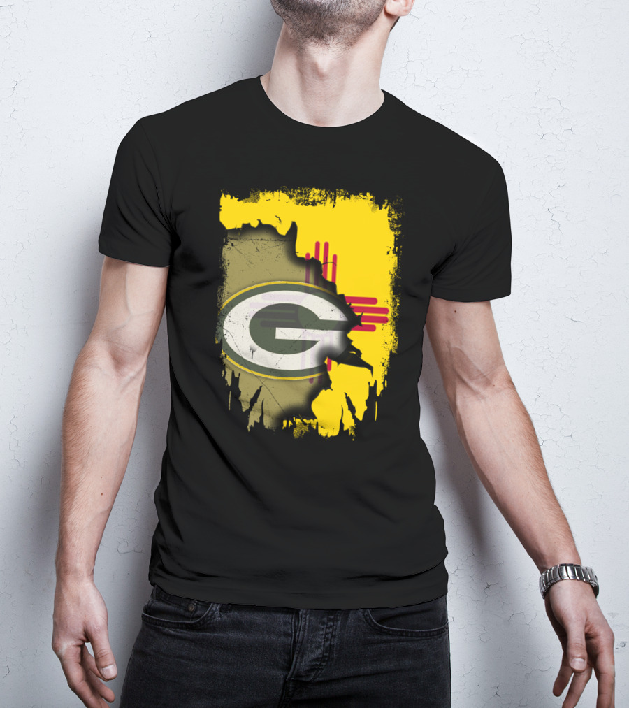 Green Bay Packers New Mexico State Zia Logo Integration T-Shirt