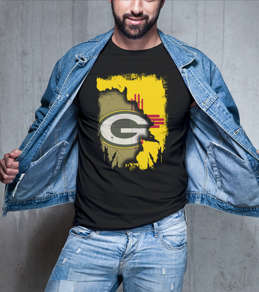 Green Bay Packers New Mexico State Zia Logo Integration T-Shirt