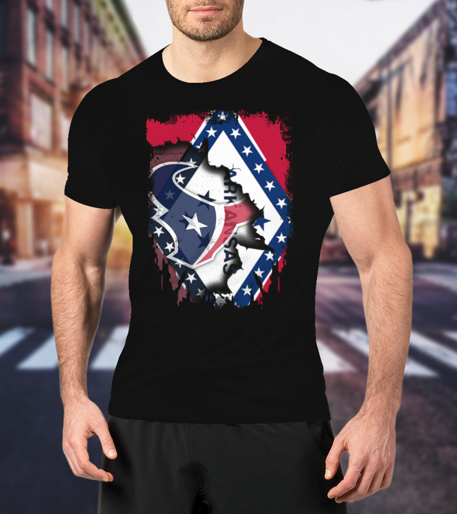 Arkansas And Texans Unity Flag T-Shirt