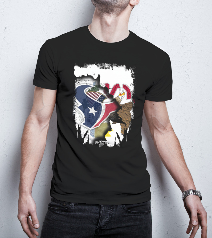 Together Illinois Texas Unity Emblem T-Shirt