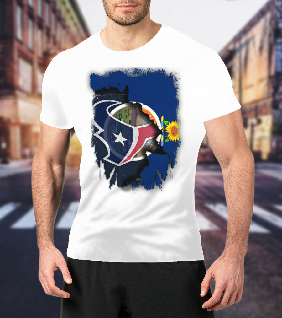 Kansas Sunflower With Texas Star Collaboration T-Shirt