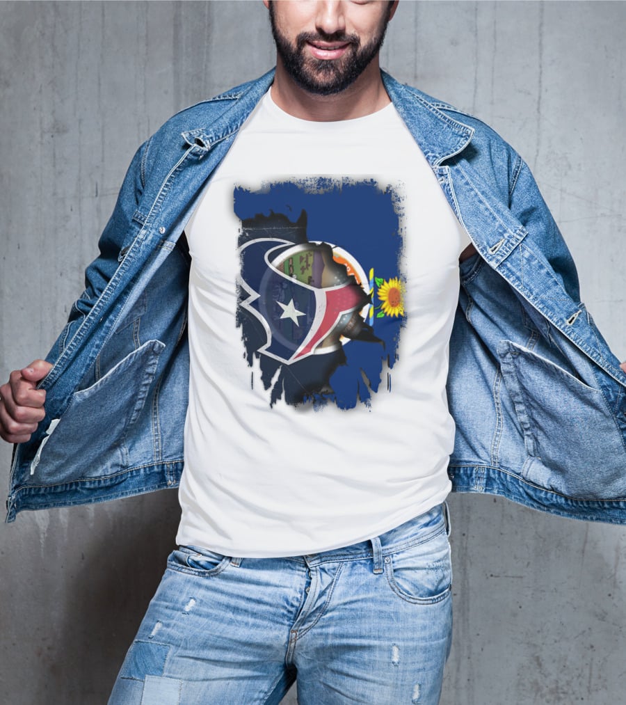 Kansas Sunflower With Texas Star Collaboration T-Shirt