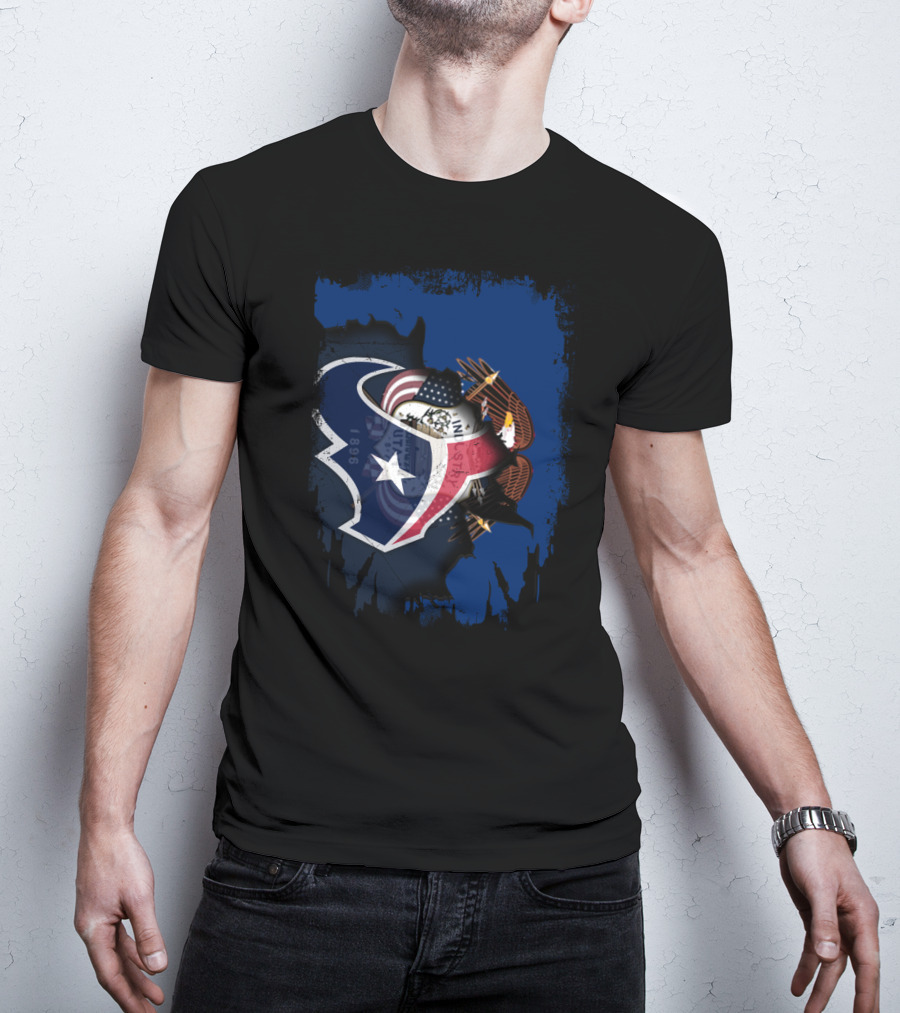 Together Utah Texans Patriotic Eagle Fusion T-Shirt