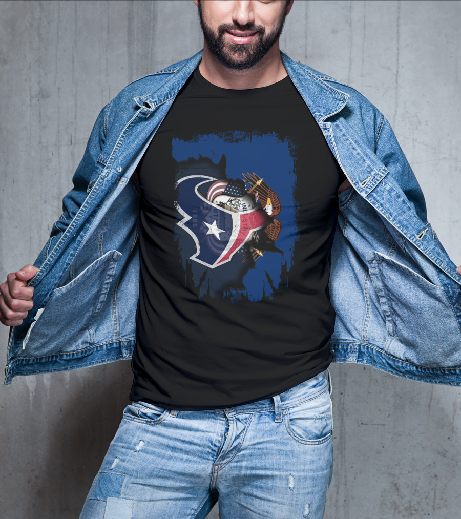 Together Utah Texans Patriotic Eagle Fusion T-Shirt