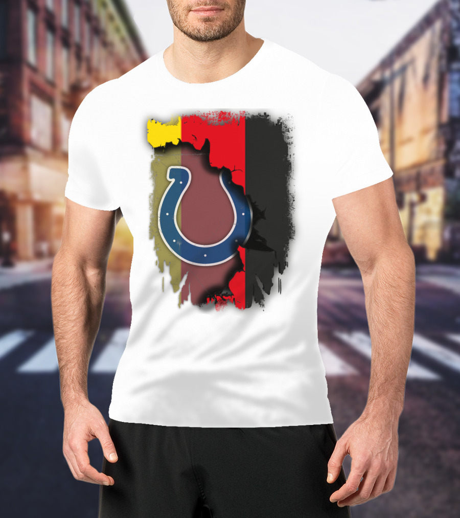 Germany Colors With Colts Horseshoe T-Shirt