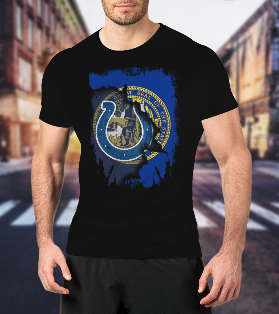 Together Nebraska State Seal With Colts T-Shirt