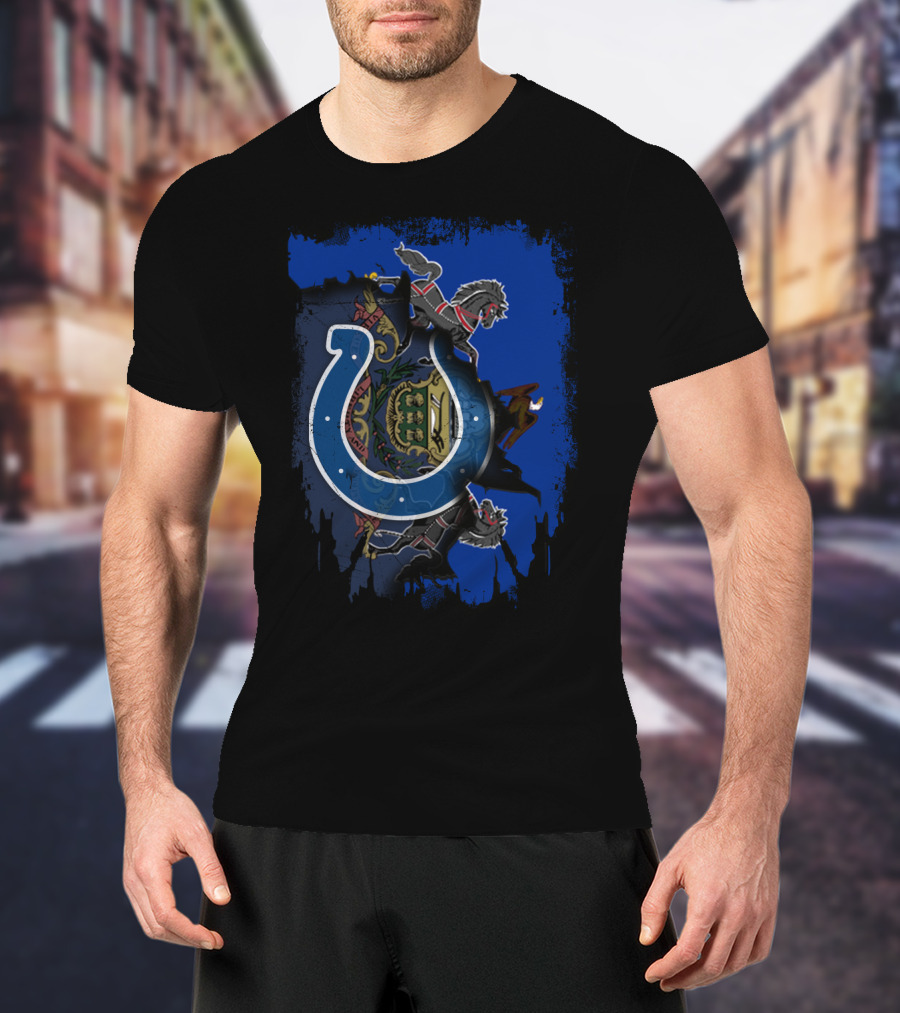 Pennsylvania State Crest With Indianapolis Colts T-Shirt