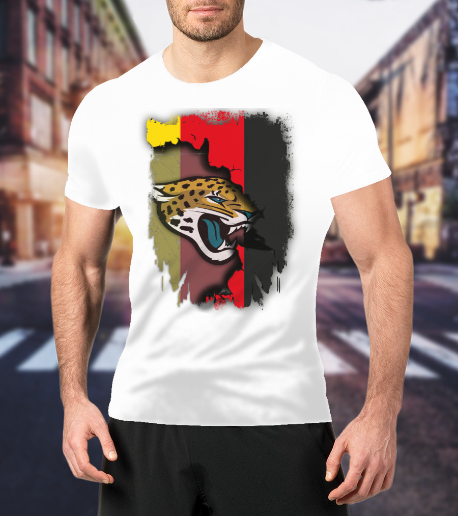 Germany Flag With Jaguars Logo Integration T-Shirt