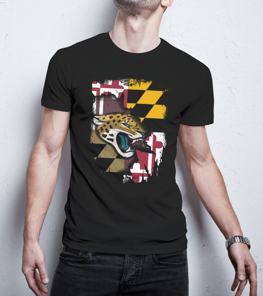 Maryland Pride With Jaguars Roaring Spirit T-Shirt