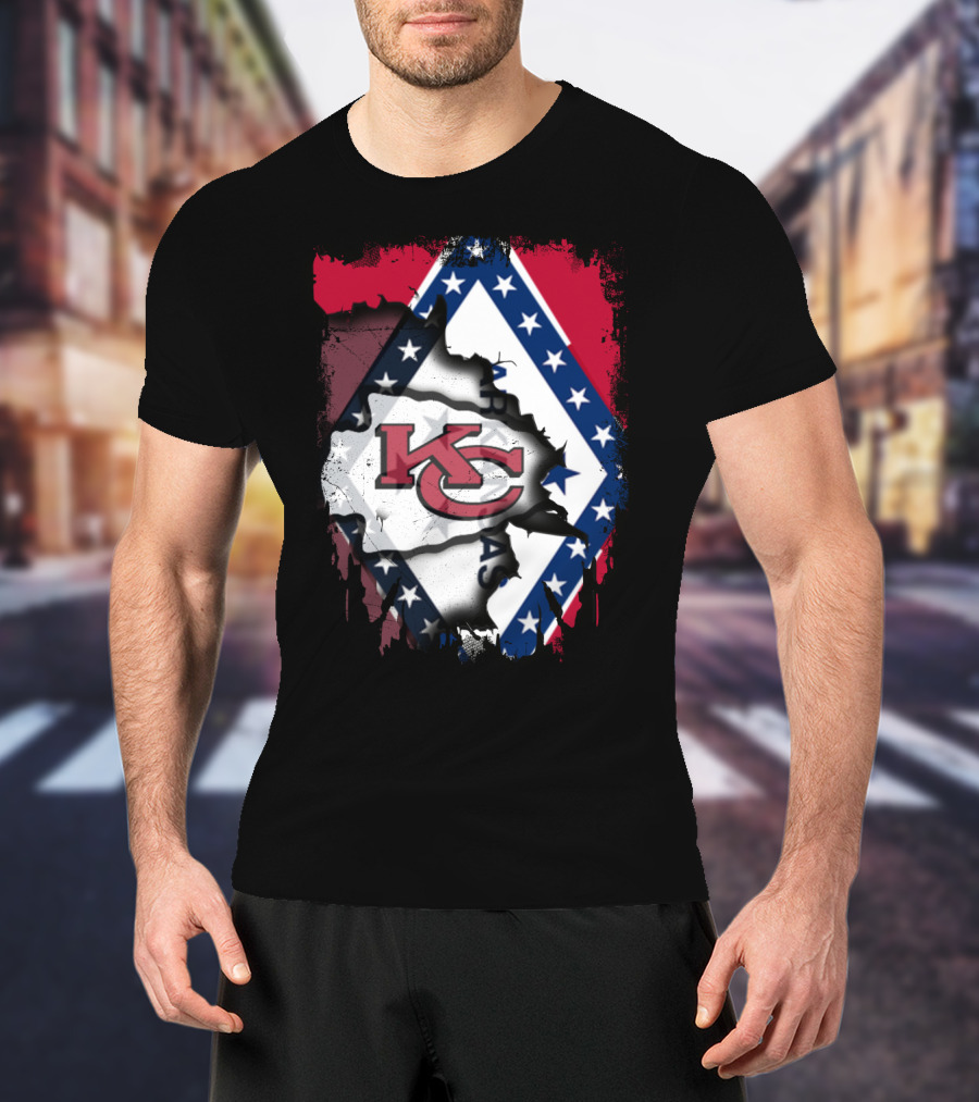 KC Chiefs Arkansas Flag Combo T-Shirt