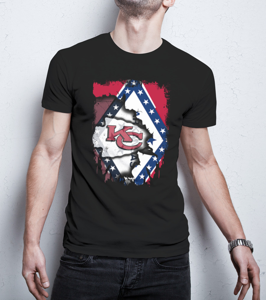 KC Chiefs Arkansas Flag Combo T-Shirt