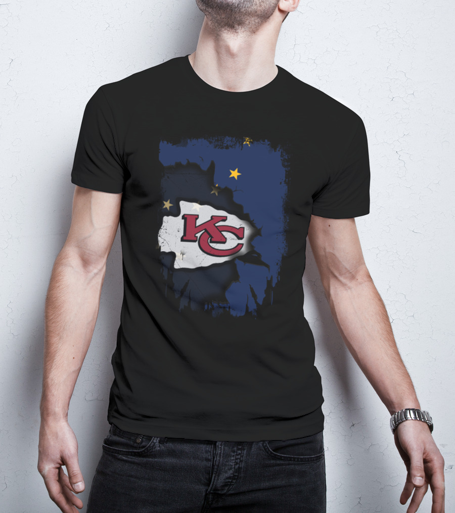 Together Alaska KC Chiefs Stars And Flag T-Shirt