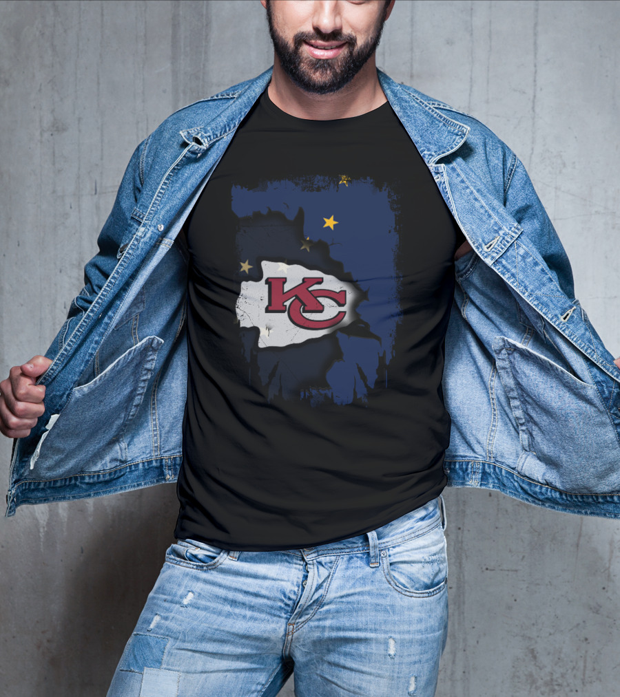 Together Alaska KC Chiefs Stars And Flag T-Shirt