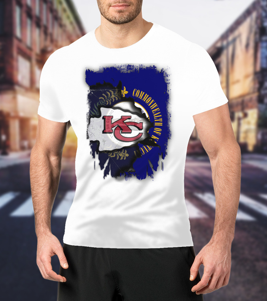 Kansas City Chiefs And Commonwealth Of Kentucky United T-Shirt