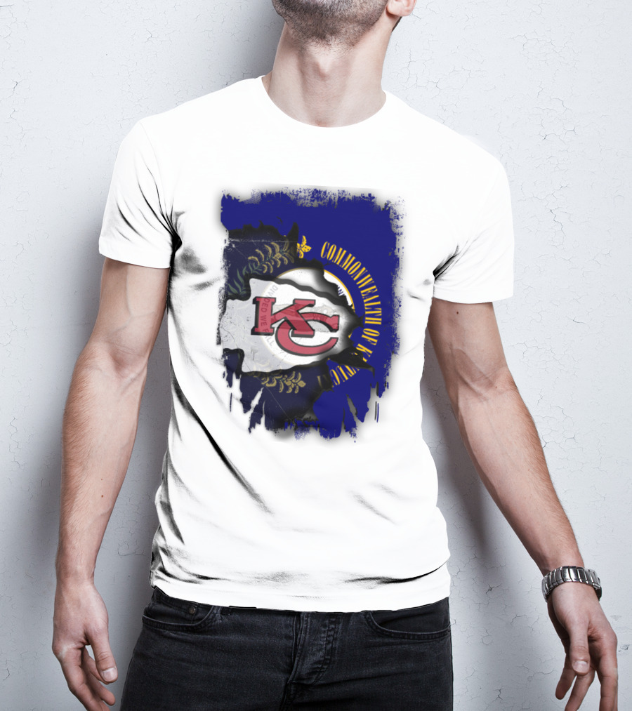 Kansas City Chiefs And Commonwealth Of Kentucky United T-Shirt