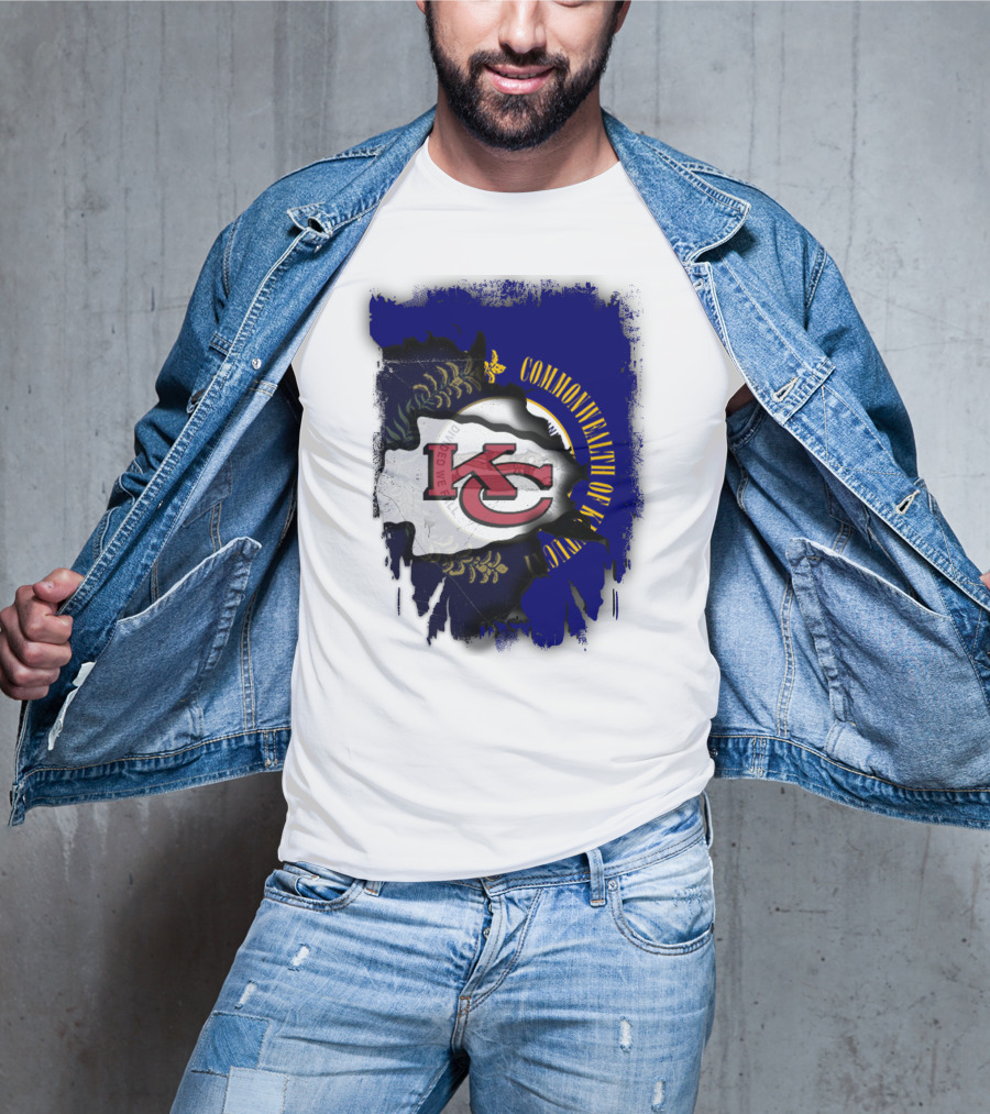 Kansas City Chiefs And Commonwealth Of Kentucky United T-Shirt