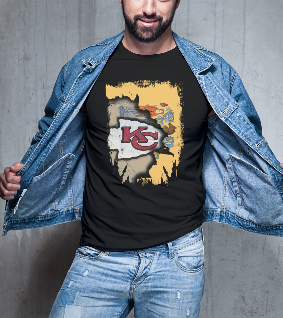New Jersey And Kansas City Chiefs Together T-Shirt