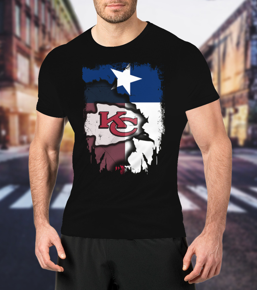 Texas Chiefs Star Flag Chiefs T-Shirt