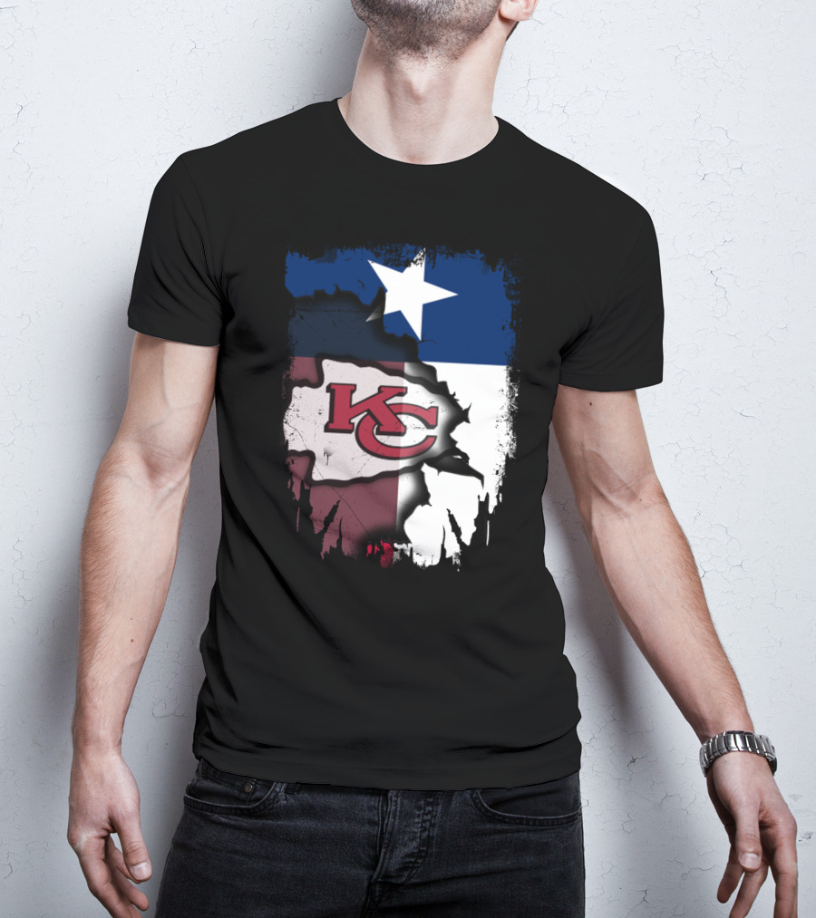 Texas Chiefs Star Flag Chiefs T-Shirt