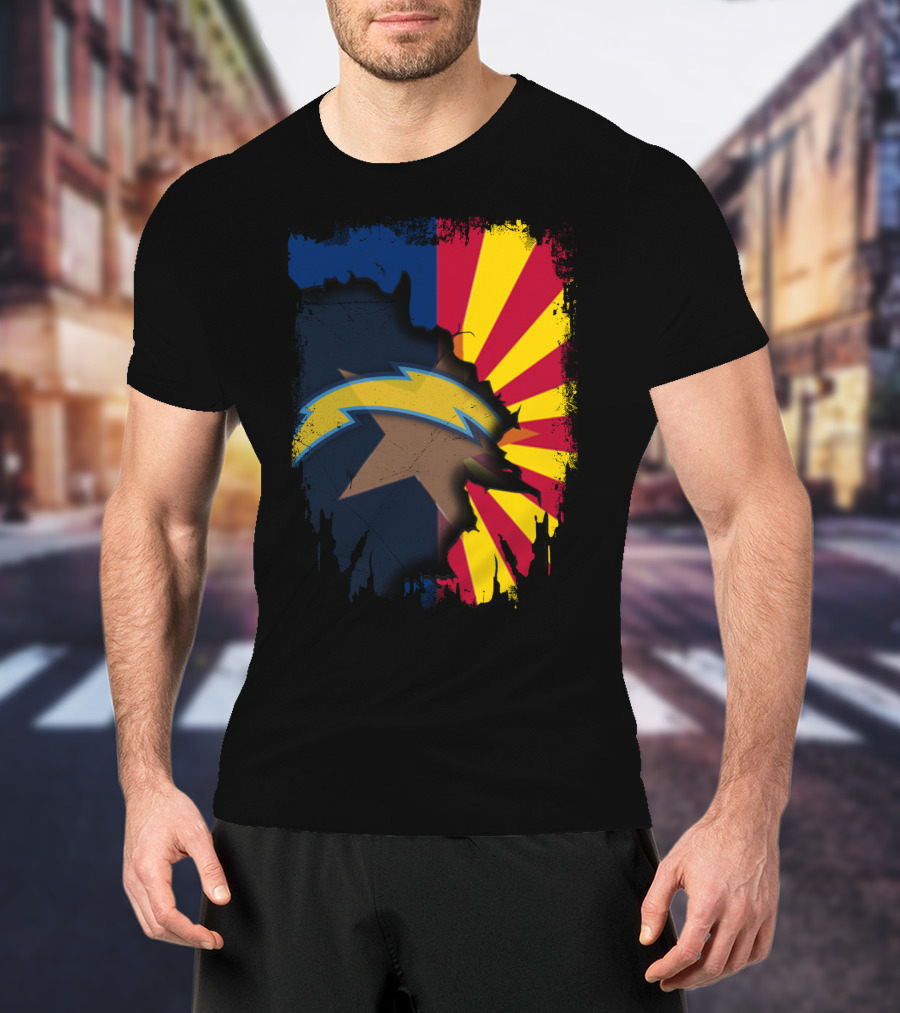 Arizona Los Angeles Chargers Unity Collaboration T-Shirt