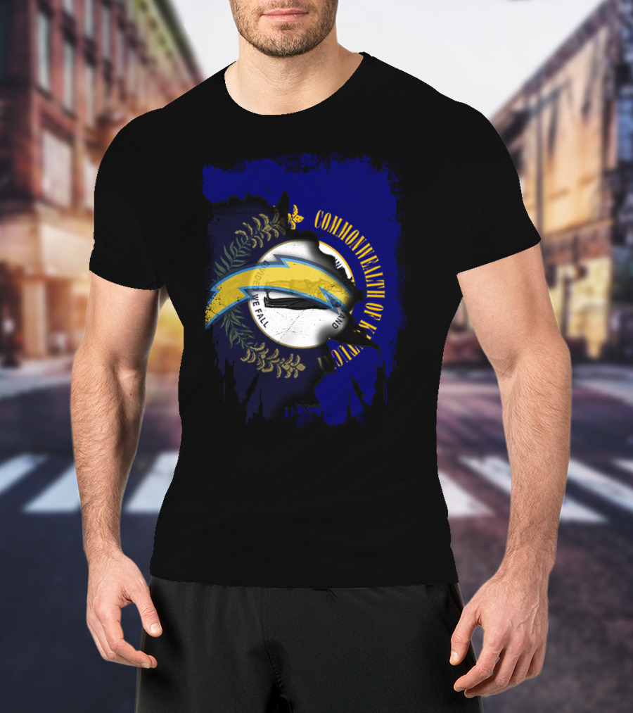 Commonwealth Of Kentucky Chargers United We Stand T-Shirt