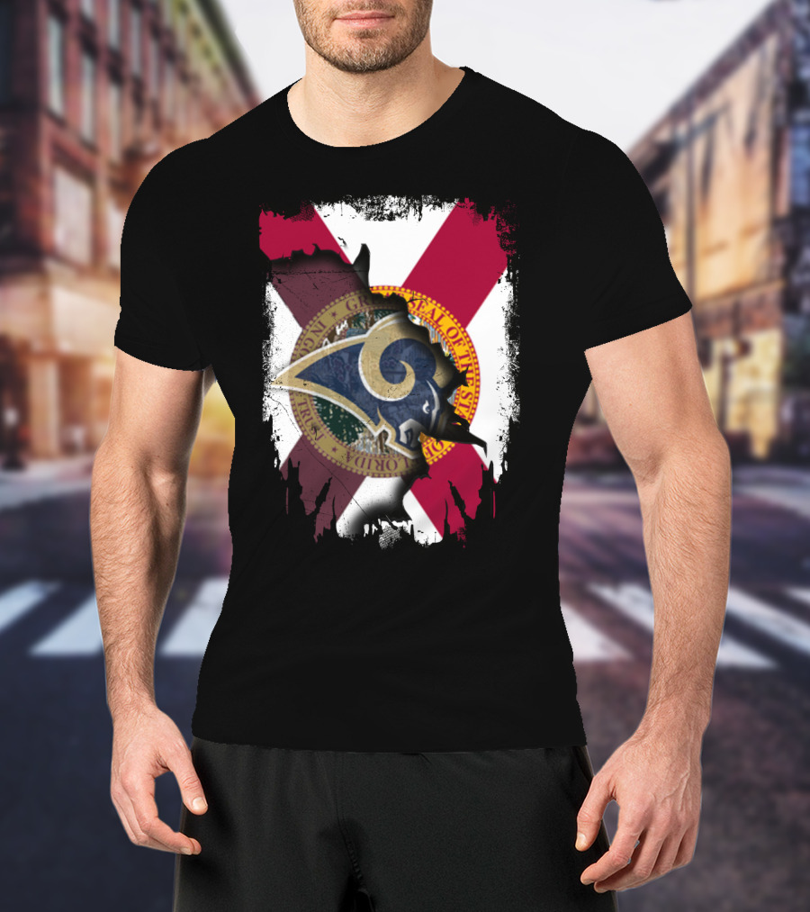 Rams Florida State Flag Together T-Shirt