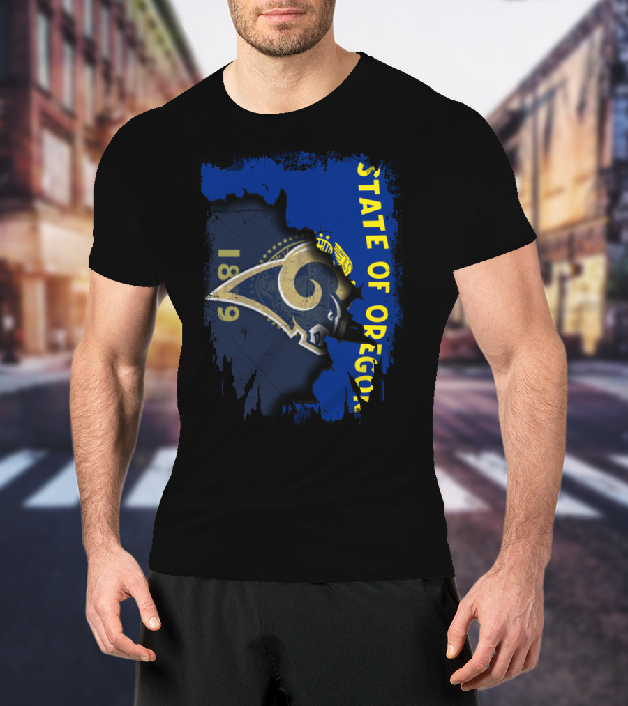 State Of Oregon 1890 Rams T-Shirt