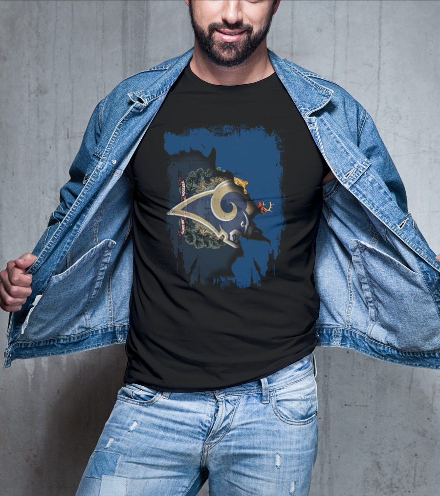 Together Vermont With Rams Logo And State Flag Elements T-Shirt