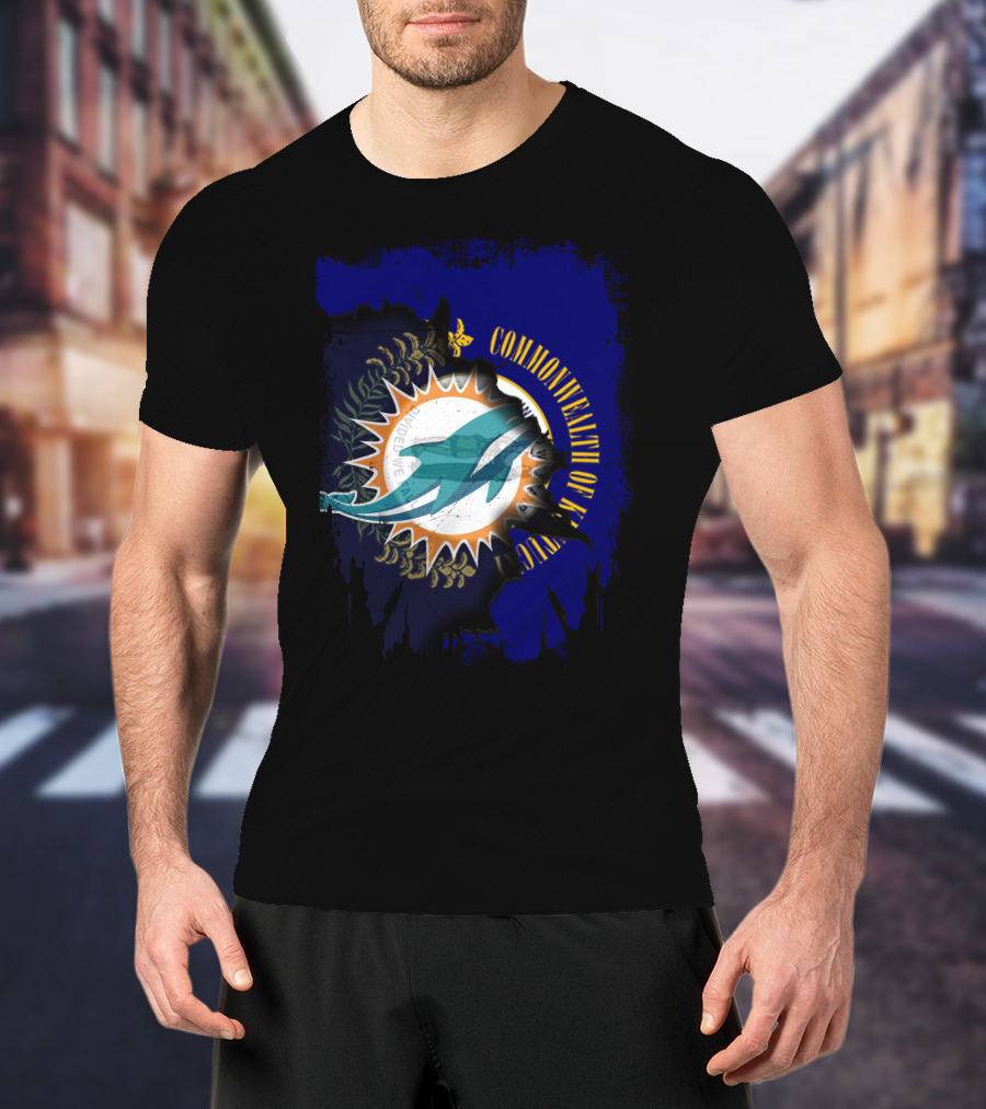 Commonwealth Of Kentucky Dolphins Mandate We All Fly T-Shirt