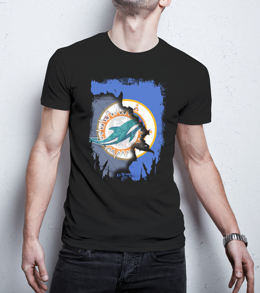 Minnesota Dolphins Torn Flag T-Shirt