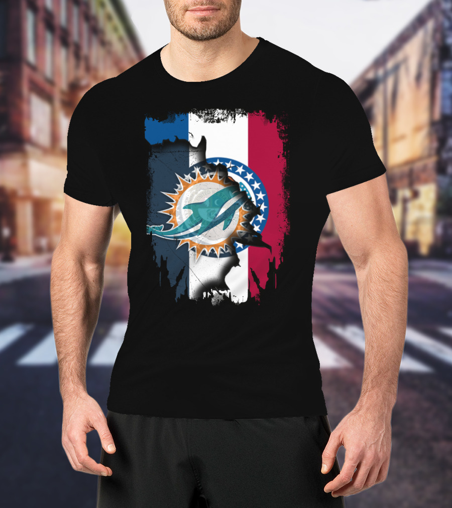 Missouri State With Dolphins NFL Fusion T-Shirt