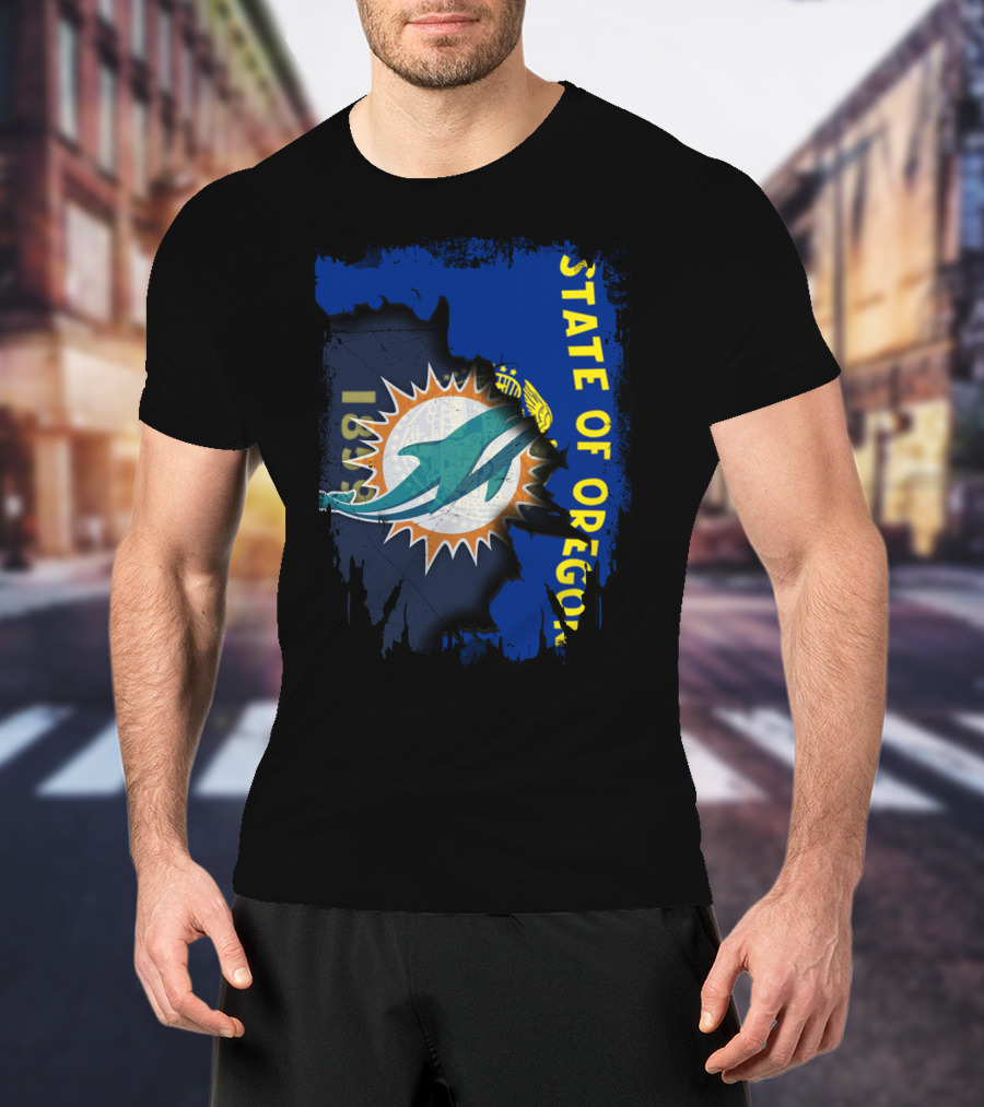 State Of Oregon Dolphins 1961 T-Shirt