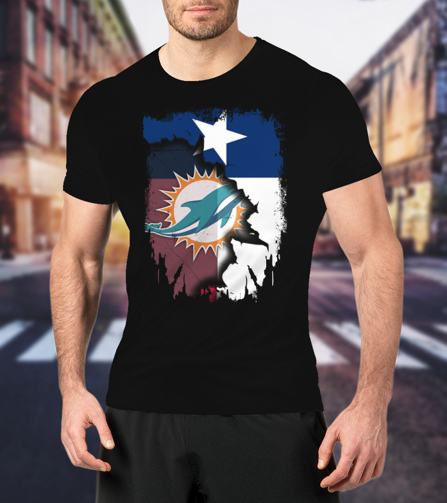 Texas Miami Dolphins Fusion T-Shirt
