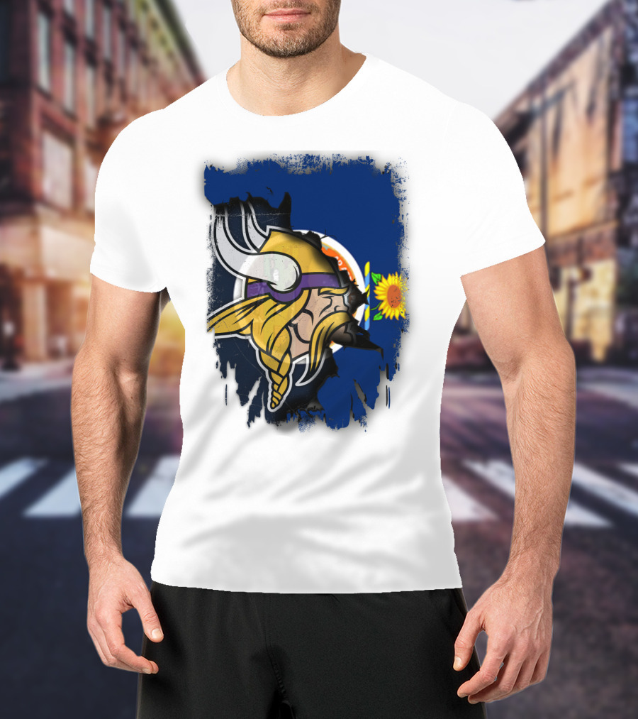 Kansas Sunflower Viking T-Shirt