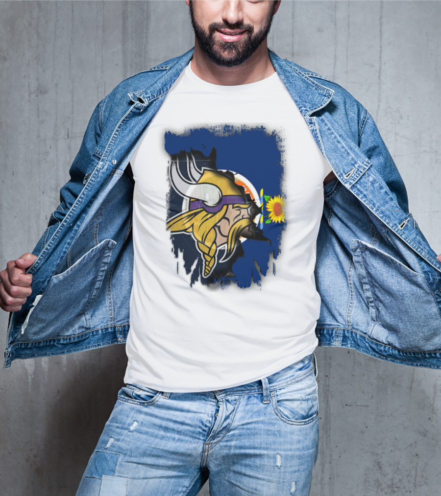 Kansas Sunflower Viking T-Shirt