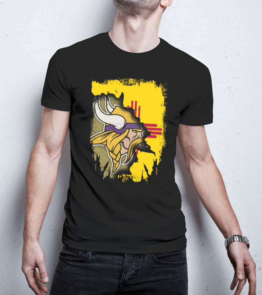 New Mexico With Vikings And Zia T-Shirt