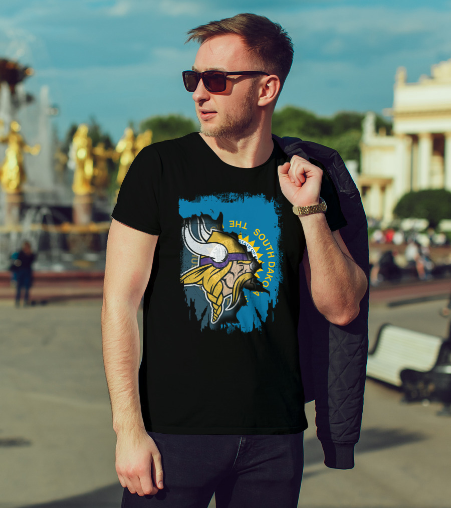 South Dakota Pride With Minnesota Vikings T-Shirt