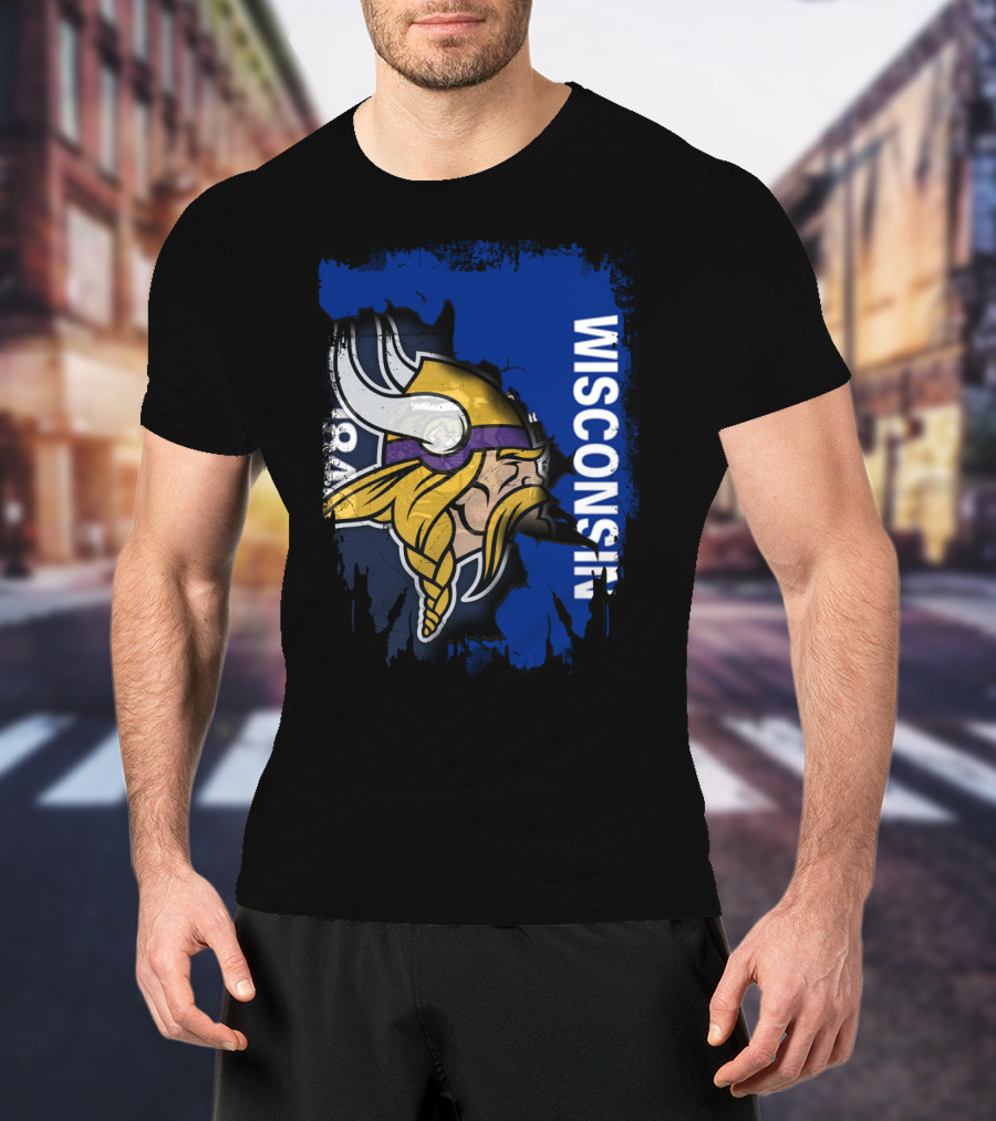 Together Wisconsin Vikings Team Spirit T-Shirt