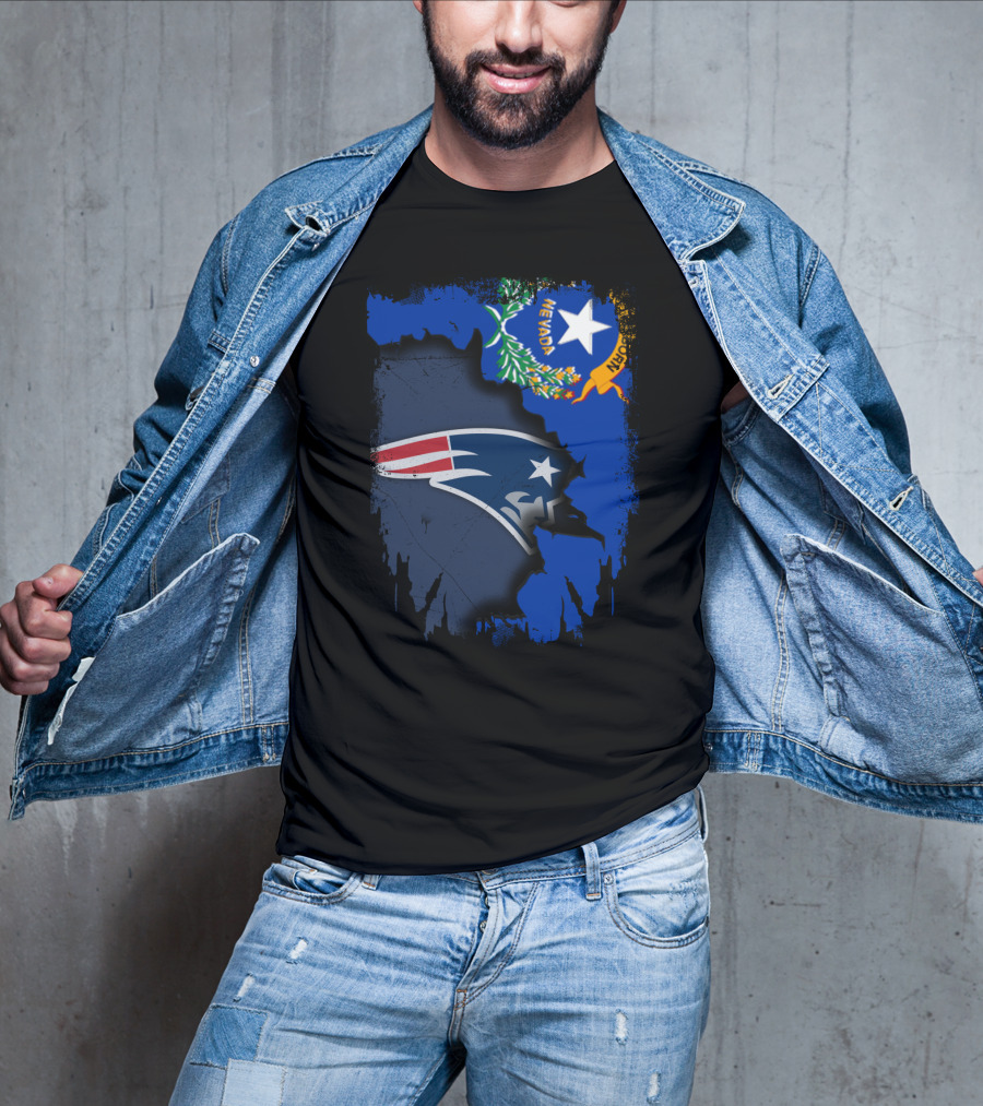 Nevada State Pride Patriots Logo Fusion T-Shirt
