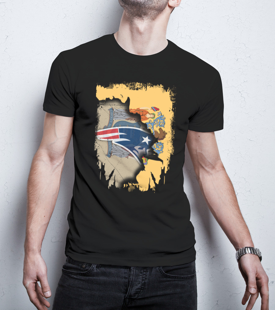 Together New Jersey With Patriots Symbol And State Seal Emblem T-Shirt