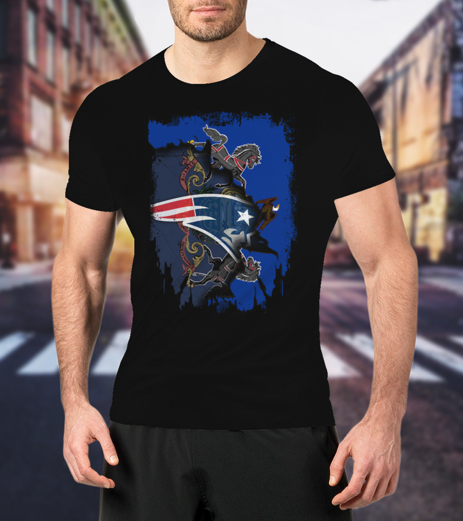 Together Pennsylvania Patriots Emblem With State Crest And Lions T-Shirt