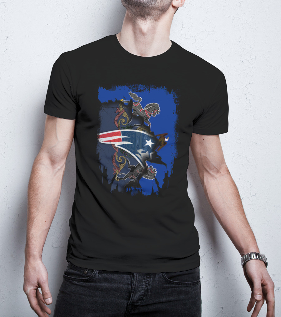 Together Pennsylvania Patriots Emblem With State Crest And Lions T-Shirt