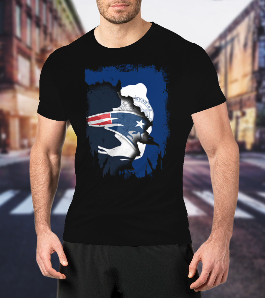Together Wyoming Patriots Seal And Logo Fusion T-Shirt