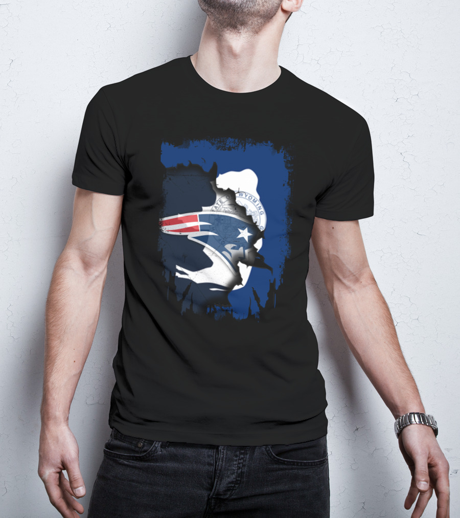 Together Wyoming Patriots Seal And Logo Fusion T-Shirt
