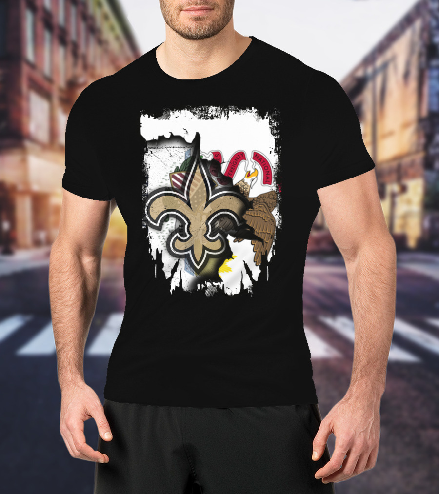 Illinois Together Fleur-de-Lis Saints T-Shirt