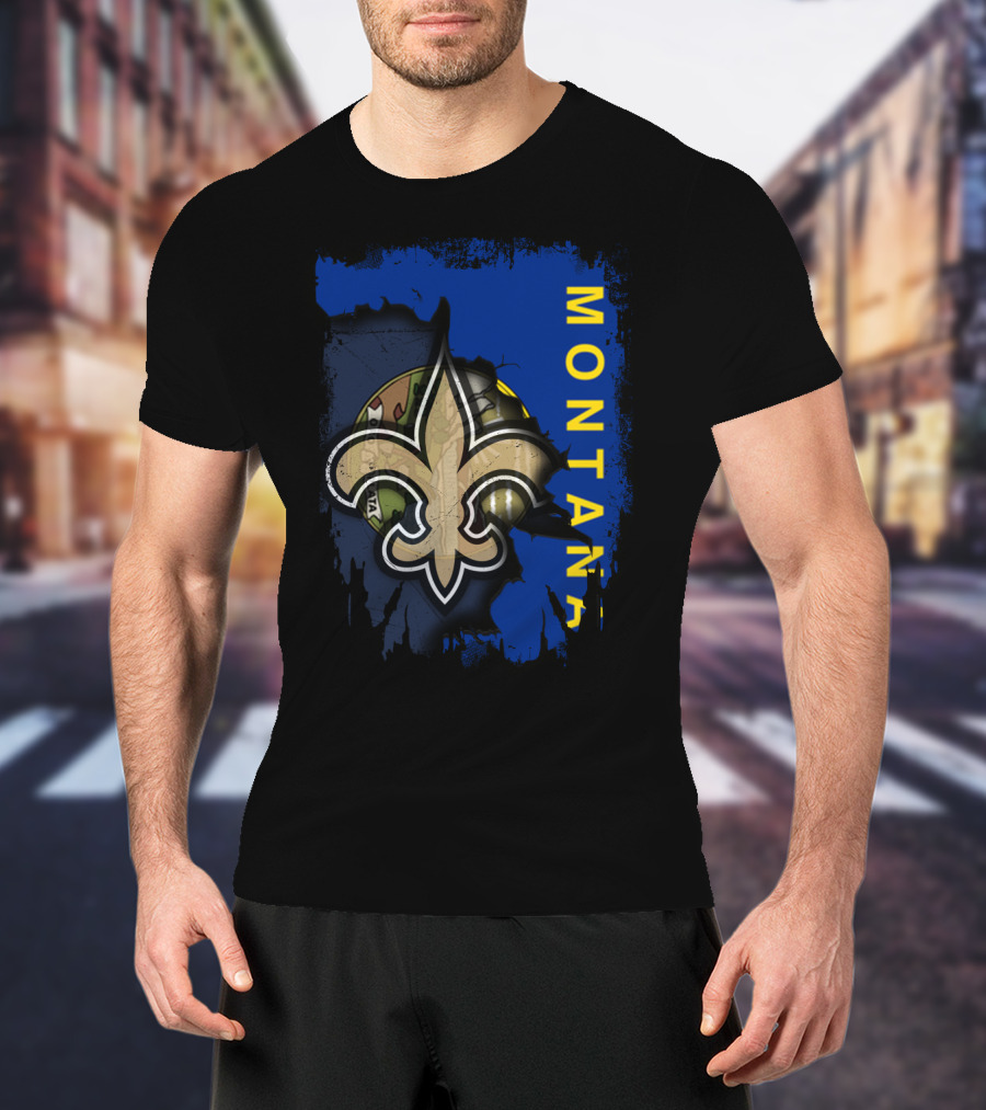 Montana Fleur-de-Lis Football Unity T-Shirt