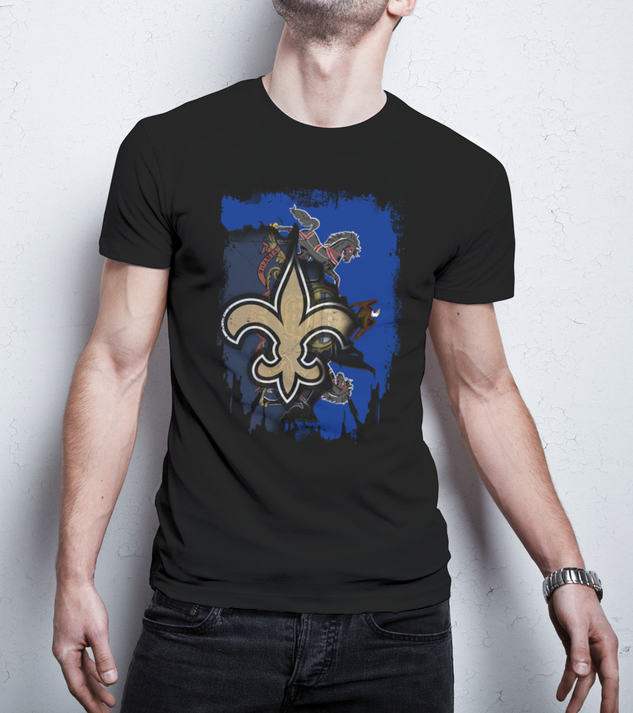 Pennsylvania Pride With Fleur-de-Lis And Battle Horses T-Shirt