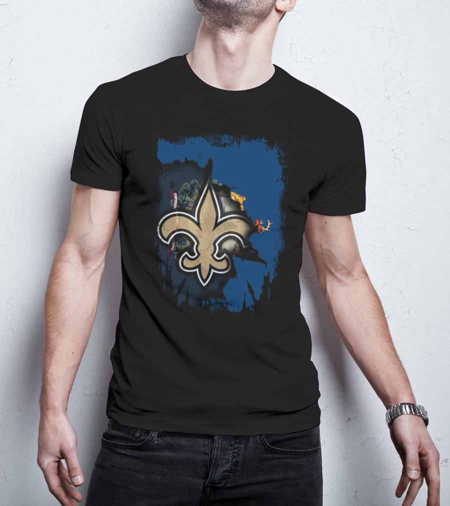 Together Vermont New Orleans Saints Fleur-de-Lis T-Shirt