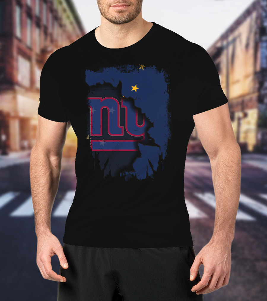Alaska Together With New York Giants Star T-Shirt