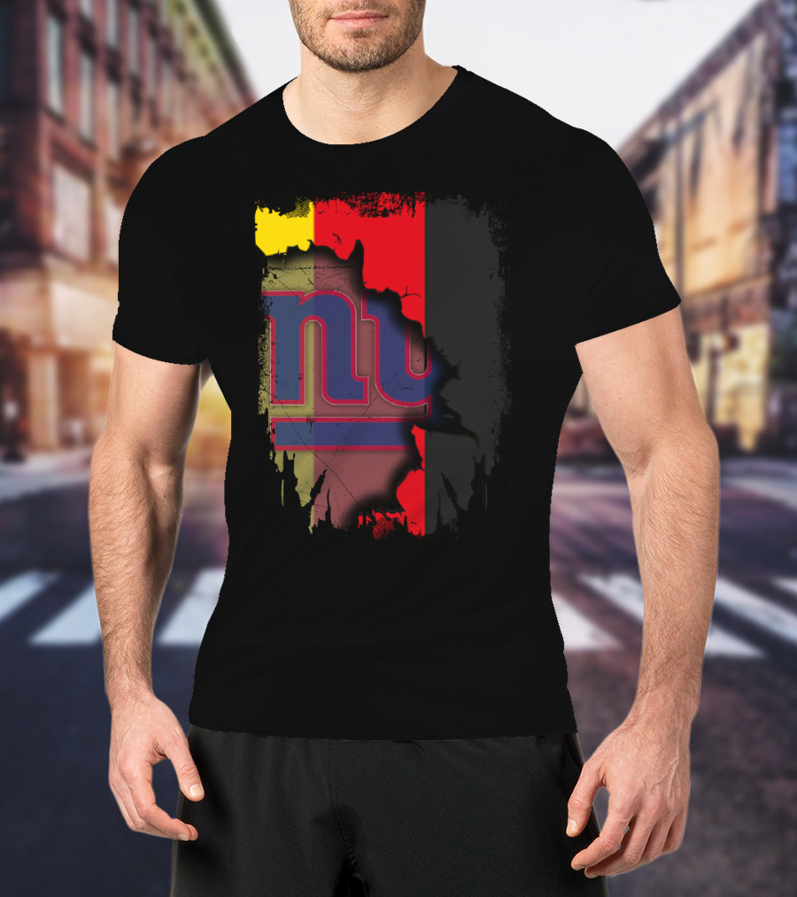 Together Germany New York Giants Flag Background T-Shirt